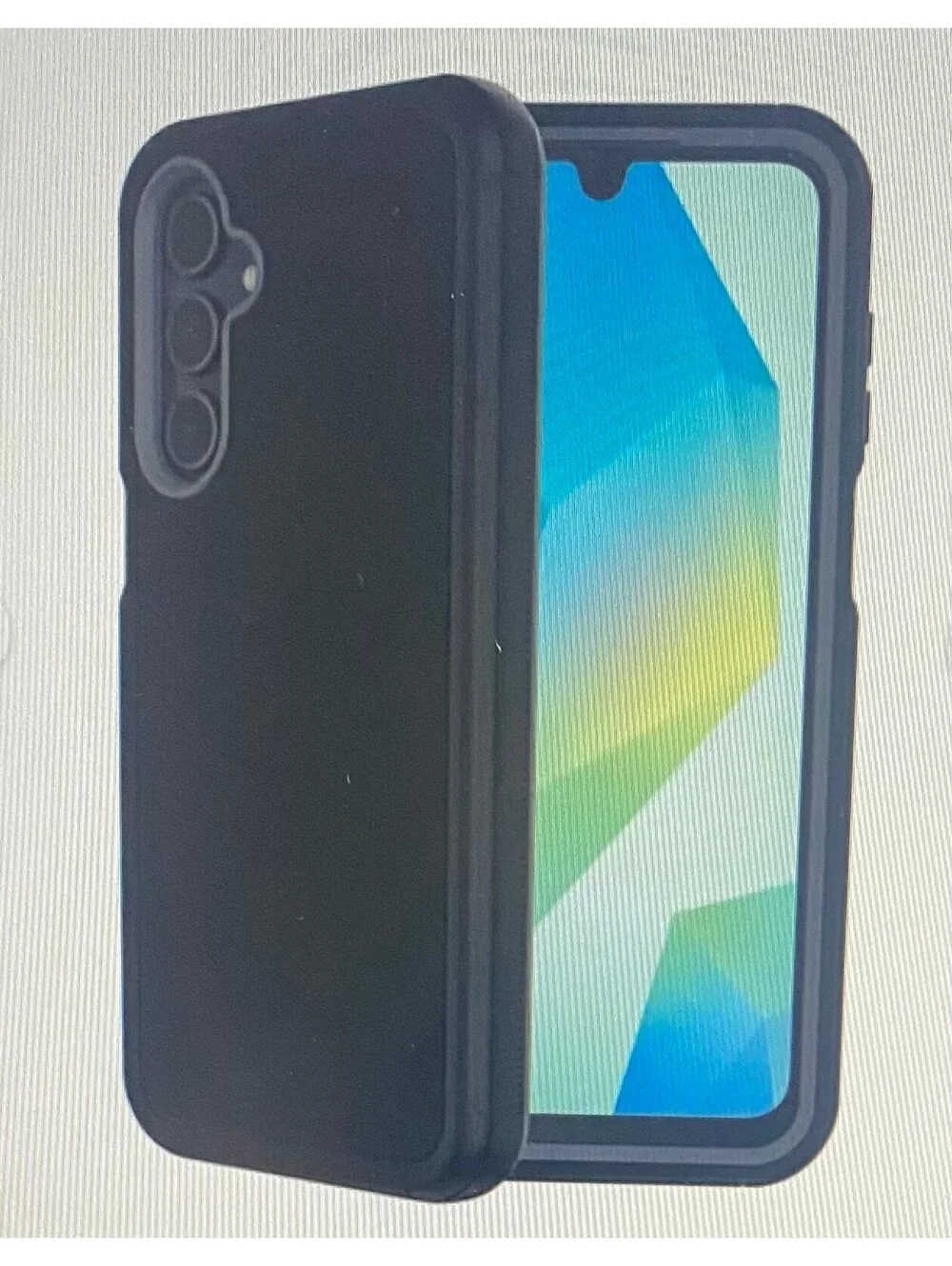 Onn Rugged Case for Samsung Galaxy A16 5G Black/Gray